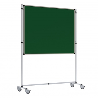 Fahrbare Klassenraumtafel, Stahl grün 